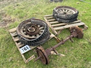 Commer Car Truck rear axle & wheels