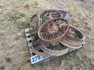 Assorted Wire Spoked Wheels