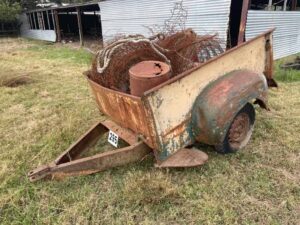 Old Truck body converted to trailer