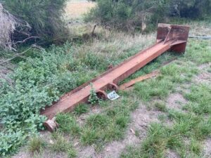 Steel post with Swingbeam Mount - 15"x 5.5" x 14ft