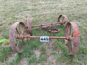 Pair of wheels and axles