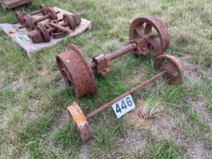 Railway axles and wheels