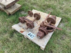 Railway Wheels & Axles x 3