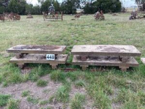Narrow gauge Railway Trolleys & track x 4