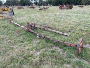HV McKay M Harris Harrow drawbar on wheels