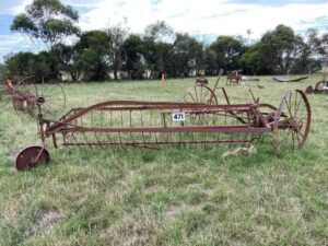 Steel wheeled Hay Rake