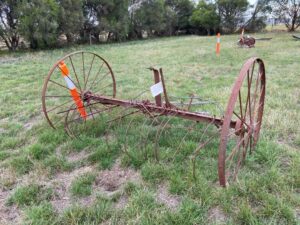 Steel wheeled Hay Dump Rake