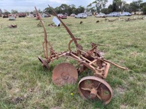 Single Disc plough manuf. By W.G. Barger, Melb.