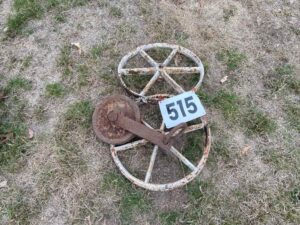 Small Cast Wheels x 3