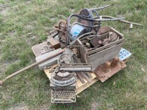 Sundries incl. old typewriter & Bric - a - Brac.