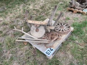 2 x Grindstones, Wheel & var. tools