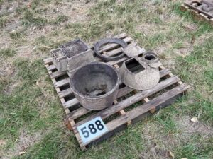 Pieces of Pot Belly Stove