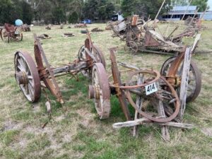Pair of Wagon Wheels & Axles